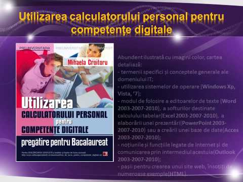 Mihaela Croitoru-Utilizarea calculatorului personal pentru competențe digitale