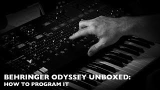 Video thumbnail for Behringer Odyssey unboxed - and how to program it by Paul Thomson