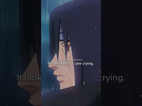 Itachi's crying in rain 🌧️💔#naruto  #itachi #itachiuchiha #anime