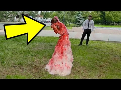 Mother-In-Law Hires Man To Throw Red Paint At Bride's Dress. She Turns Pale After Her Son Does This