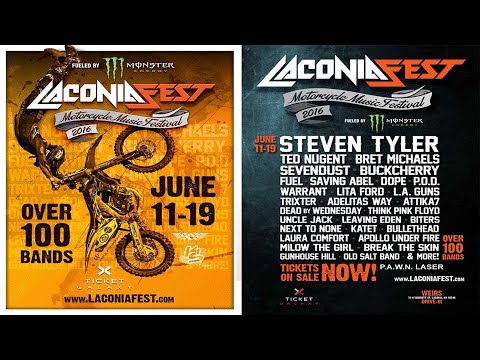 Laconia Festival - New Hampshire - Steven Tyler from Aerosmith, Ted Nugent, Bret Michaels, Lita Ford