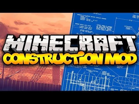 Minecraft: CONSTRUCTION MOD! (Blueprints, Houses, Building, & MORE!) | Mod Showcase