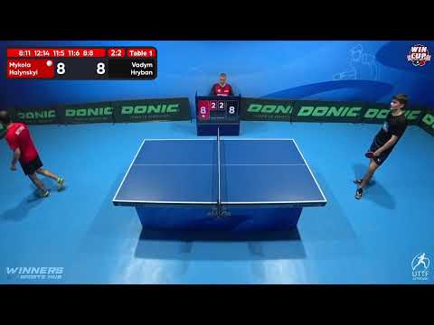 12:30 Mykola Halynskyi 3-2 Vadym Hryban West 1 WIN CUP 30.10.2022 | TABLE TENNIS WINCUP