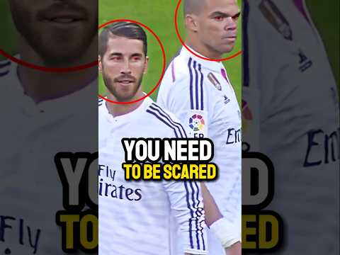Pepe and Ramos were really  gangsters at thier prime.🥶💀 don't mess with the boss😳