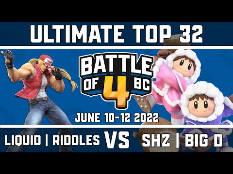 Liquid | Riddles vs SHZ | Big D - Ultimate Singles Top 32 - Battle of BC 4