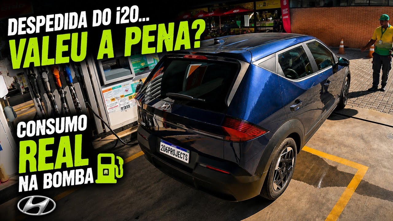 Rodei MAIS 250KM com o i20! Consumo REAL na bomba!!