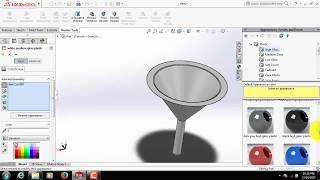 Solidworks tutorial - how to make funnel