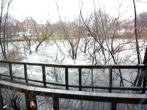 the Charles River rises