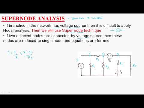 Supernode Analysis | Circuits Systems | Lec 15