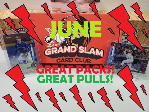 JUNE Grand Slam Card Club Premium Edition...GREAT PACKS AND PULLS!!!!