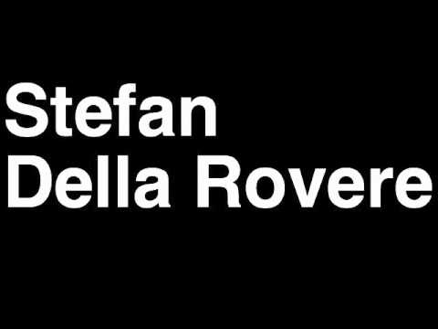 How to Pronounce Stefan Della Rovere St. Louis Blues NHL Hockey Player Runforthecube