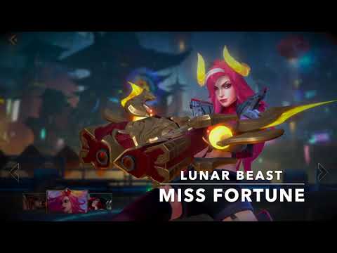 Wild Rift New Skins: Lunar Beast Miss Fortune (Patch 2.1)