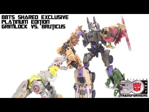 Video Review of the Platinum Edition: Grimlock vs. Bruticus