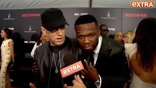 Our Eminem Interview Gets Crashed by 50 Cent: 'Who Is This Guy?'