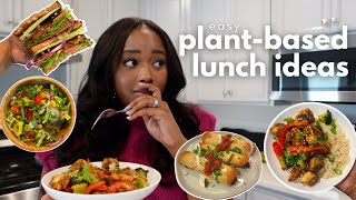four beginner-friendly plant-based lunch ideas + grocery haul | what i eat in a week