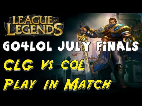 League of Legends - CLG vs coL Go4LoL July Finals Commentary