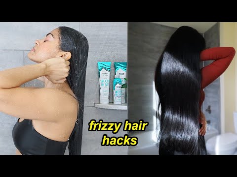 MY ANTI-FRIZZ HAIR WASH ROUTINE | How to smooth out...