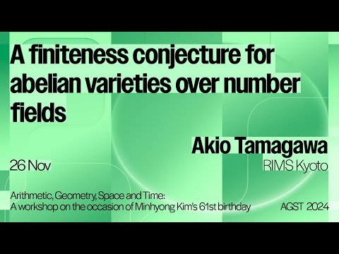 Akio Tamagawa - A finiteness conjecture for abelian varieties over number fields