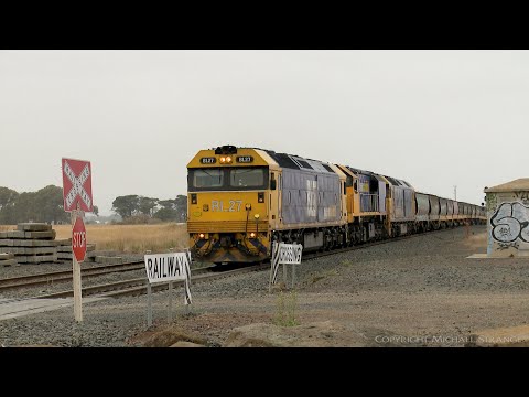 7731V Pacific National Grain Train Arrives At Gheringhap (26/1/2021) - PoathTV Australian Railways