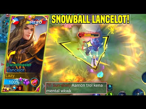 TOP GLOBAL LANCELOT UNLIMITED DASH ON POINT GAMEPLAY! TUTORIAL LANCELOT 2023! -MLBB