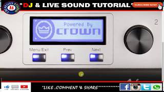 Video thumbnail for Crown I-Tech 12000HD Two-channel Power Amplifier by A1 CREATIVES STUDIO