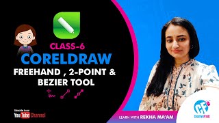CorelDraw for beginners | Class 6 Freehand, 2 Point & Bezier Tool  #coreldraw #bezier