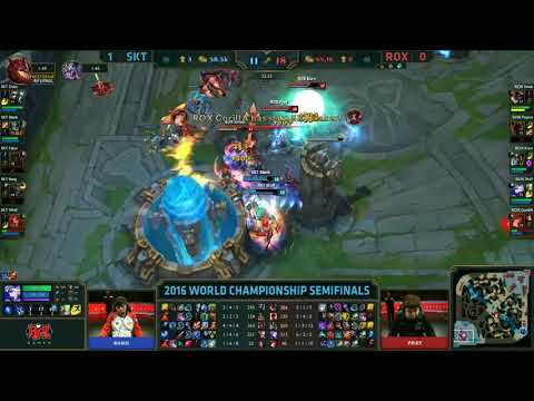 PraY Ashe Arrow stops Teleport to win the game   SKT vs ROX WORLDS 2016 League of Legends