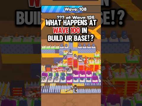What Happens at WAVE 100 In Roblox Build Ur Base!? #roblox
