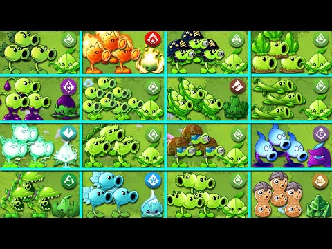 Every PEA *3 & Mint Plants Batltez - Who Will Win? - PvZ 2 Plant vs Plant