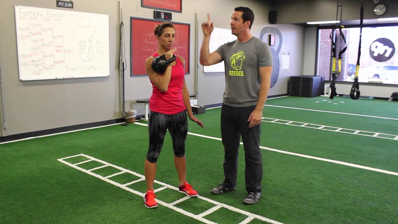 Kettlebell Overhead Press demonstration video