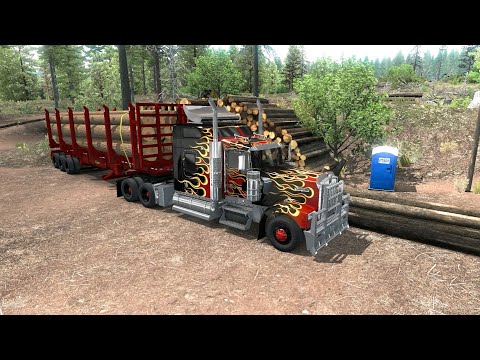 American Truck Simulator - Bend to Klamath falls - good parking maneuver
