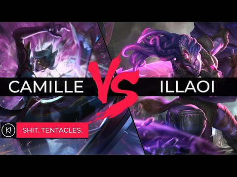 Camille Top Lane VS Illaoi Gameplay- Yep, lots of Tentacles. S11