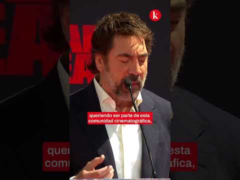 El discurso de BARDEM, tras dejar sus huellas en HOLLYWOOD | EL PAÍS