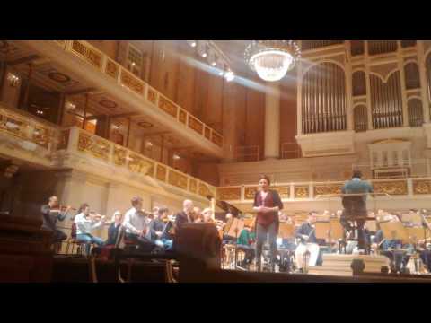 Géraldine Chauvet rehearses Samson et Dalila - Berlin Konzerthaus 2015