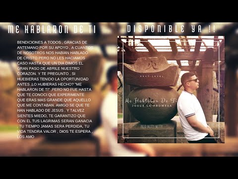 Josue La Promesa - Me Hablaron De Ti (Official Audio)