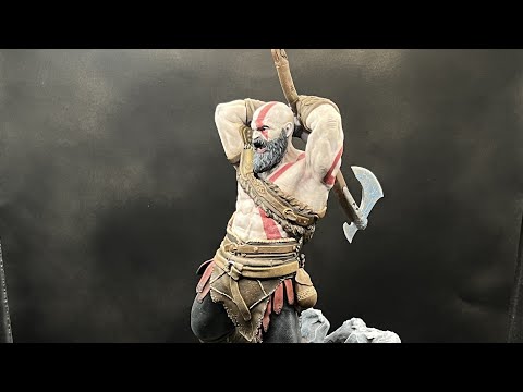 God of War Kratos  Figure Painting Time Lapse
