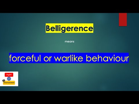 Vocabulary Builder | Belligerence | English with Entertainment