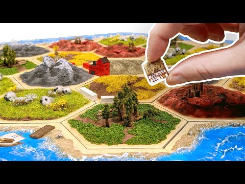 We hand-made the most SATISFYING 3D Catan Board!...