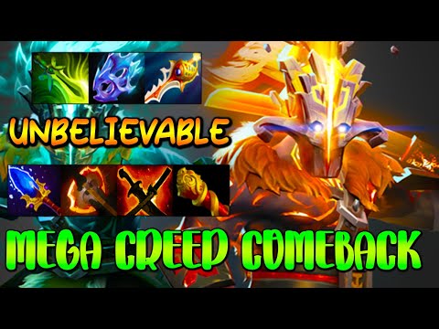 MEGA CREEP COMEBACK [ Juggernaut ] UNBELIEVABLE - INTENSE TEAM FIGHT - DOTA 2 GAMEPLAY