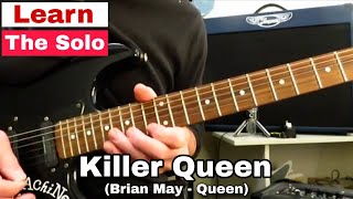 How to Play the Solo - KILLER QUEEN - Brian May / Queen. Guitar Lesson / Tutorial.