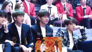 Download lagu 161202 BTS(방탄소년단) reaction to GFRIEND(여자친구) & SEVENTEEN(세븐틴) - Adore U   VERY NICE @MAMA mp3