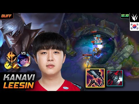 Kanavi Jungle Lee Sin Build Goredrinker Conqueror - Kanavi Lee Sin Match Highlight - LOL KR 12.18