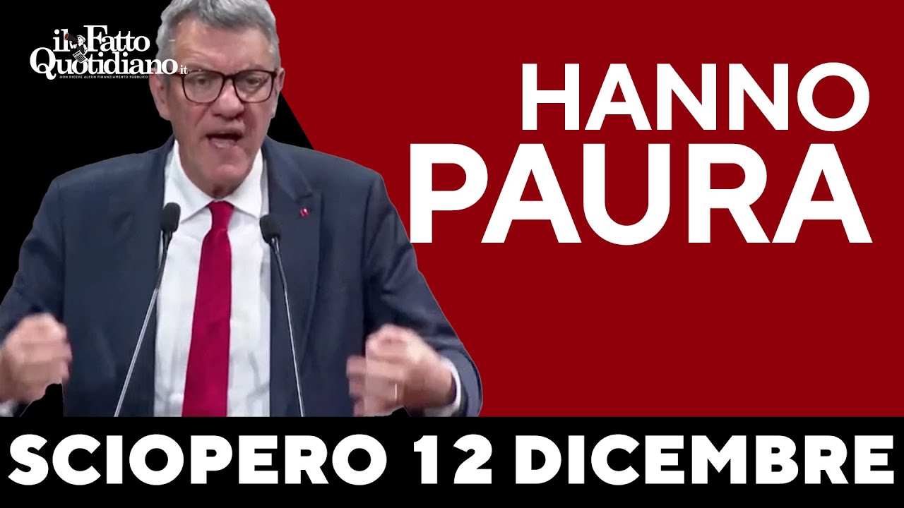 Landini: "Dal governo tentano di mettere in discussione lo sciopero perché hanno paura"