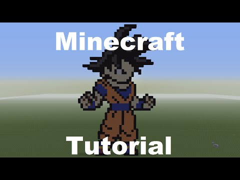 Minecraft Pixel Art Tutorial - Goku