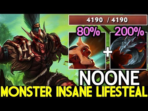 NOONE [Troll Warlord] Monster Unleashed Insane Lifesteal Super Mid 7.22 Dota 2