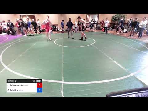 152 Lbs Rr Rnd 3 - Luke Schirmacher, Curby 3 Style Wrestling Club Vs Evan Relation, Journeymen Wre