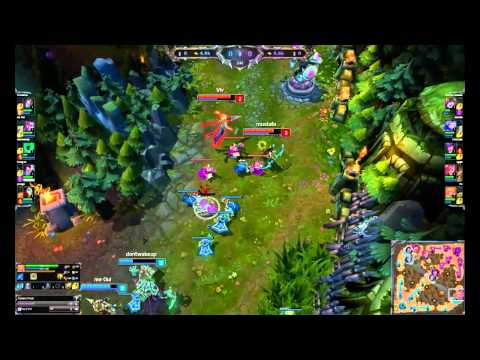 First Blood - Bot Lane - Vayne Thresh vs Ashe Janna - Diamond North America