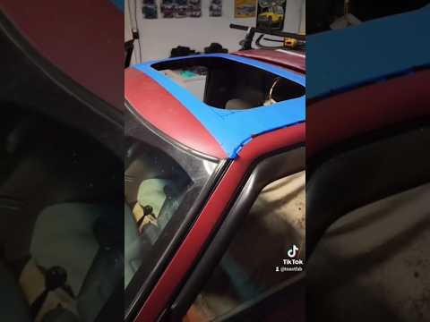S10 Sunroof Install. #chevrolet #custom #s10 #gmc #vintage #truck #minitruck #lowered #automobile
