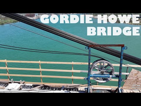 Gordie Howe International Bridge 4/30/2024 In Detroit 4K Drone