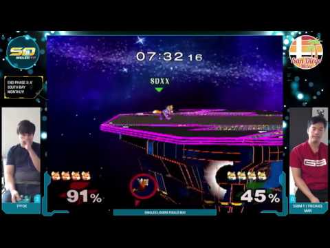 End Phase #3 - TpFox vs. SSBM-T | Trichael Man - Singles LF - SSBM